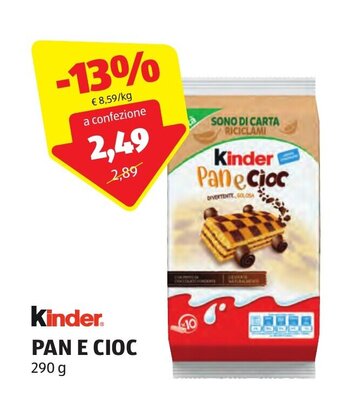 ALDI Kinder PAN E CIOC 290 g offerta