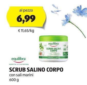 ALDI equilibra SCRUB SALINO CORPO 600 g offerta