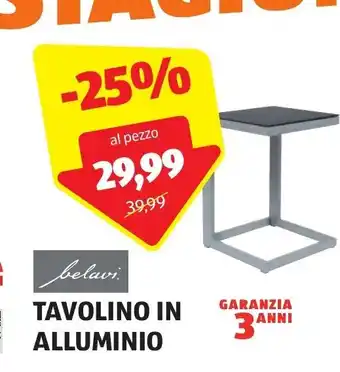 ALDI belavi. TAVOLINO IN ALLUMINIO offerta
