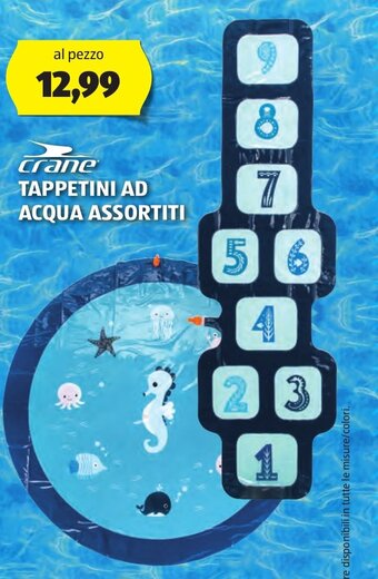 ALDI crane TAPPETINI AD ACQUA ASSORTITI offerta