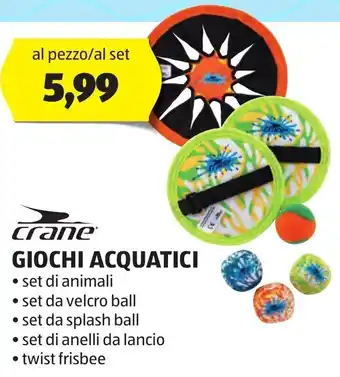 ALDI crane GIOCHI ACQUATICI offerta
