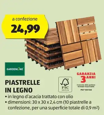 GARDENLINE PIASTRELLE IN LEGNO
