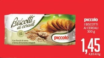Supermercati Piccolo piccolo IBISCOTTI AI CEREALI 300 g offerta