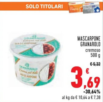 Conad Superstore MASCARPONE GRANAROLO 500 g offerta