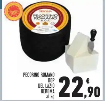 Conad Superstore PECORINO ROMANO DOP DEL LAZIO DEROMA al kg offerta