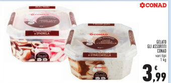 Conad Superstore GELATO GLI ASSORTITI CONAD vari tipi 1 kg offerta
