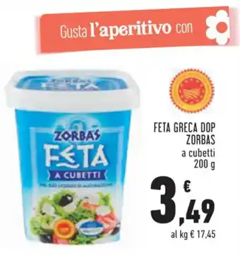 Conad Superstore FETA GRECA DOP ZORBAS 200 g offerta