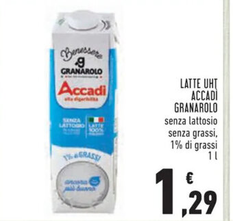 Conad Superstore LATTE UHT ACCADI GRANAROLO 1 l offerta