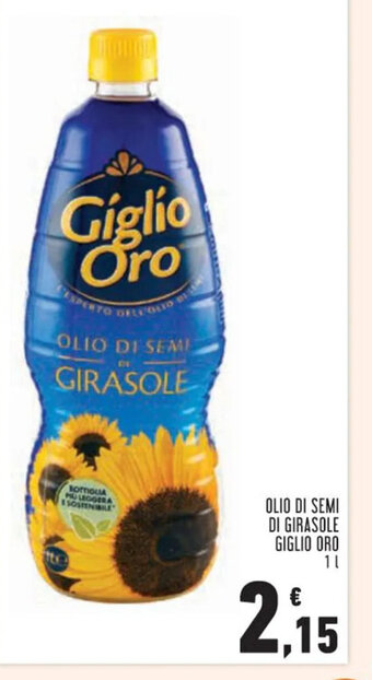 OLIO DI SEMI DI GIRASOLE GIGLIO ORO 1 l