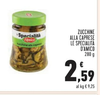 ZUCCHINE ALLA CAPRESE LE SPECIALITA D'AMICO 280 g