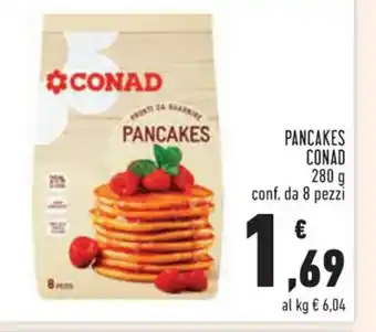 Conad Superstore PANCAKES conf. da 8 pezzi 280 fg offerta