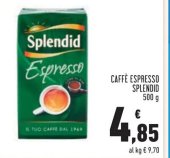 Conad Superstore CAFFÈ ESPRESSO SPLENDID 500 g offerta