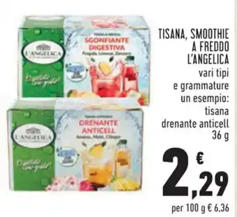 Conad Superstore TISANA, SMOOTHIE A FREDDO L'ANGELICA 36 g offerta