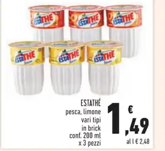 Conad Superstore ESTATHÉ 200 ml x 3 pezzi offerta