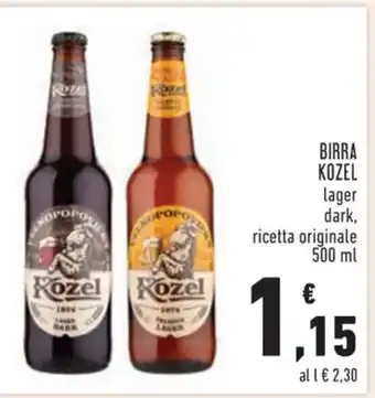 Conad Superstore BIRRA KOZEL 500 ml offerta