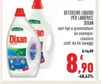 Conad Superstore DETERSIVO LIQUIDO PER LAVATRICE DIXAN 44 lavaggi offerta