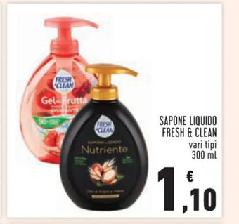 Conad Superstore SAPONE LIQUIDO FRESH & CLEAN vari tipi 300 ml offerta
