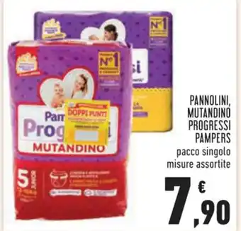Conad Superstore PANNOLINI, MUTANDINO PROGRESSI PAMPERS offerta