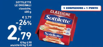 Spazio Conad SOTTILETTE LE ORIGINALI classiche 400 g offerta