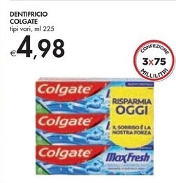 Bennet Colgate dentifricio offerta