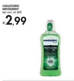Bennet Mentadent collutorio offerta