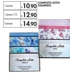 Completo letto stampato