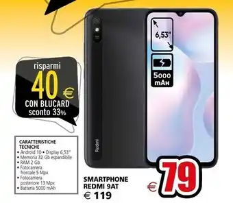 Il Gigante Xiaomi smartphone redmi 9at offerta