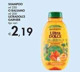 Bennet Garnier shampoo o balsamo ultradolce offerta
