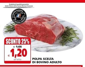 Il Gigante Polpa scelta di bovino adulto offerta