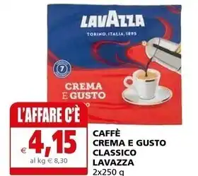 Il Gigante Lavazza caffe crema e gusto classico offerta