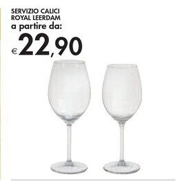 Bennet Royal leerdam servizio calici offerta