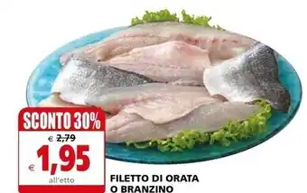Filetto di orata o branzino