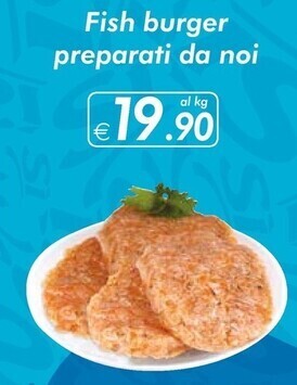Fish burger preparati da noi