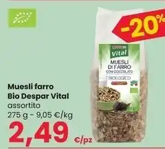 Despar muesli farro bio vital