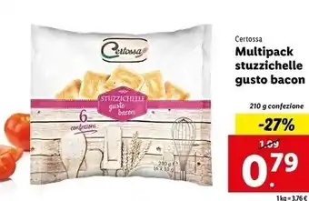 Lidl Certossa multipack stuzzichelle gusto bacon offerta