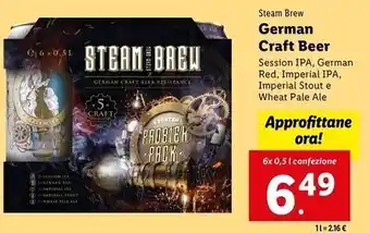 Lidl Steam brew - german craft beer offerta