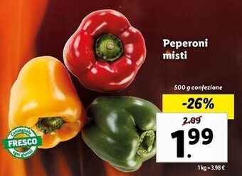Lidl Peperoni misti offerta
