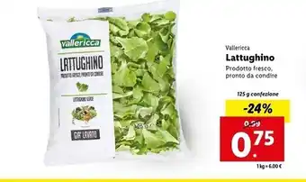 Lidl Vallericca lattughino offerta