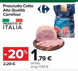 Carrefour Iper Carrefour prosciutto cotto alta qualità offerta