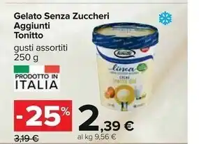 Tonitto gelato senza zuccheri aggiunti