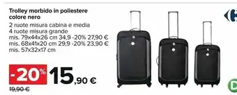 Trolley morbido in poliestere