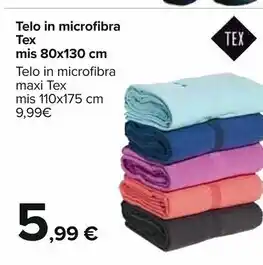 Tex telo in microfibra mis 80x130 cm
