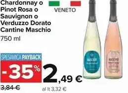 Carrefour Iper Cantine maschio chardonnay offerta