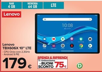 Lenovo tbx606x 10'' lte