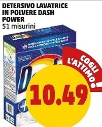 PENNY Dash detersivo lavatrice in polvere power offerta