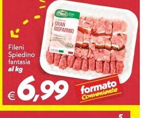 Iper Super Conveniente Fileni spiedino fantasia offerta