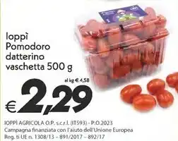 Iper Super Conveniente Loppì pomodoro datterino . vaschetta offerta