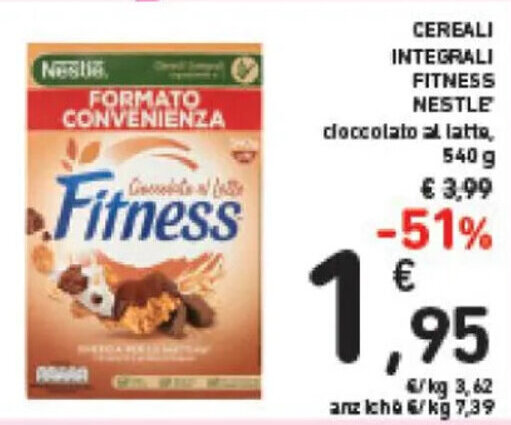 Spazio Conad CEREALI INTEGRALI FITNESS NESTLE 540 g offerta