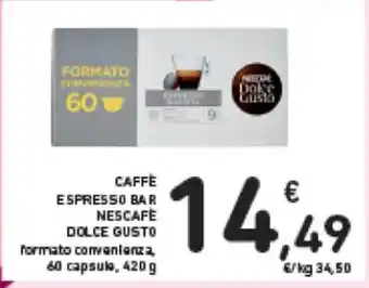CAFFE NESCAFE DOLCE GUSTO formato convenienza, 60 capsule, 420 g
