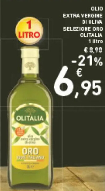 Spazio Conad OLIO EXTRA VERGINE DI OLIVA SELEZIONE ORO OLITALIA 1 litro offerta
